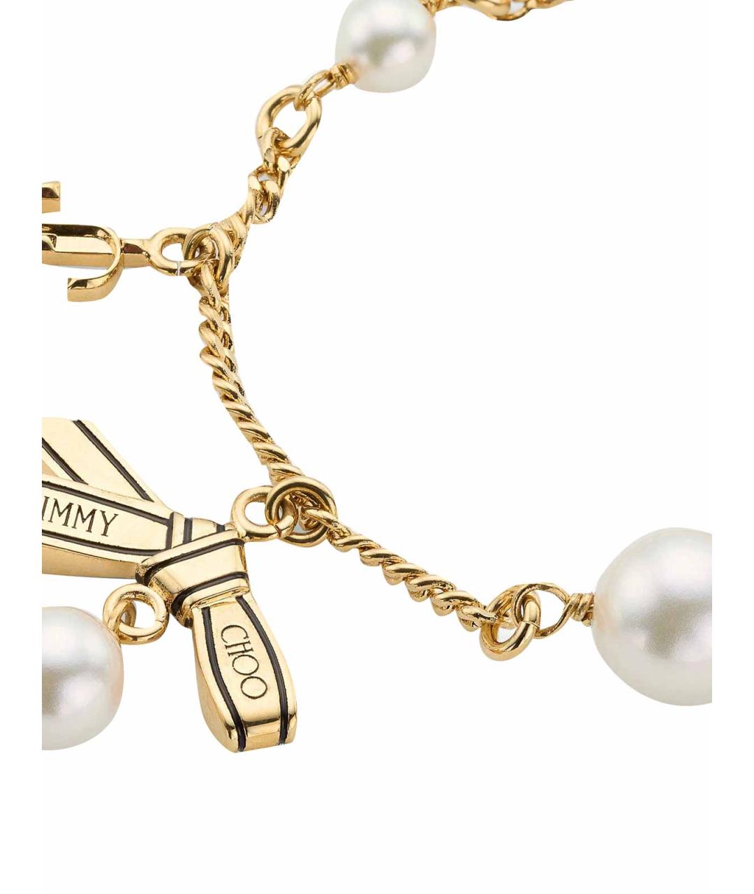 JIMMY CHOO Синий браслет из желтого золота, фото 2