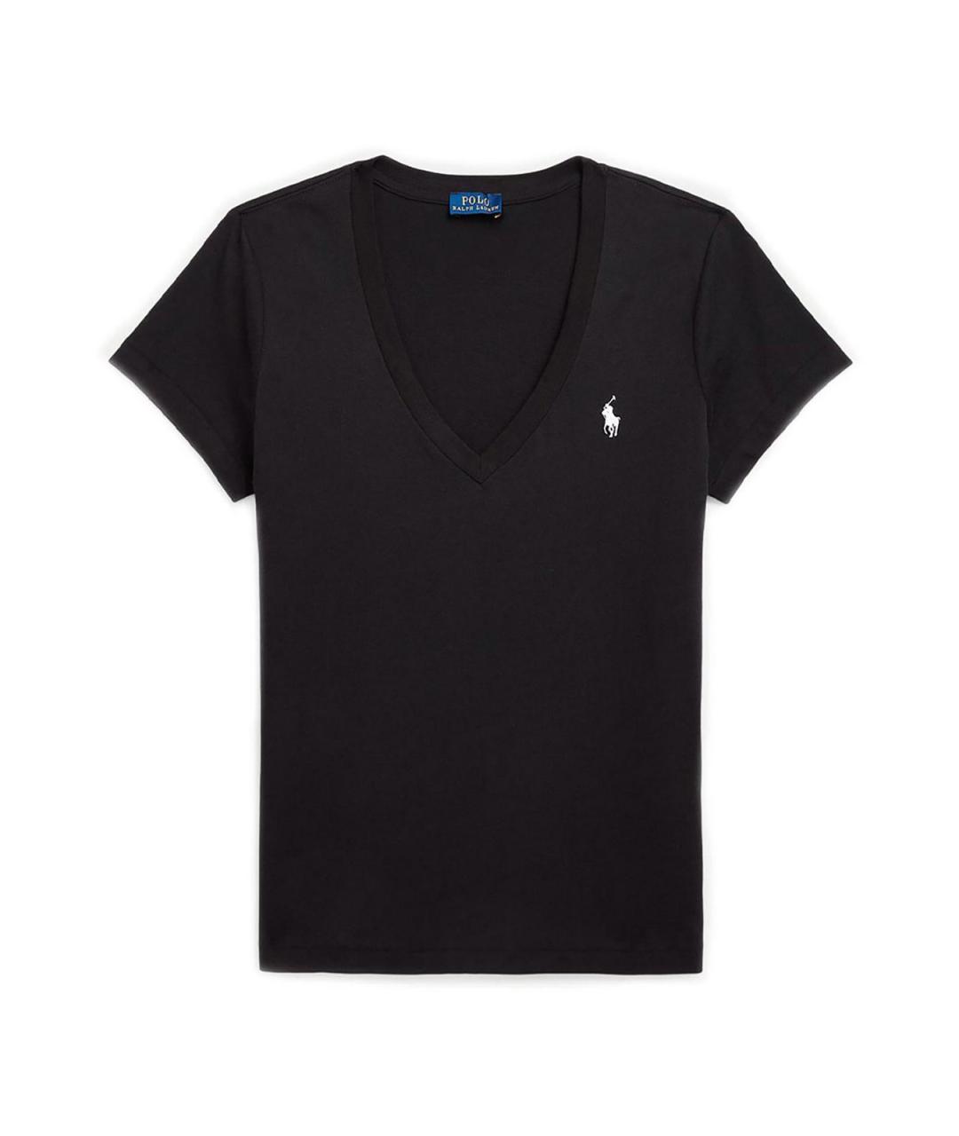POLO RALPH LAUREN Черная хлопковая футболка, фото 1
