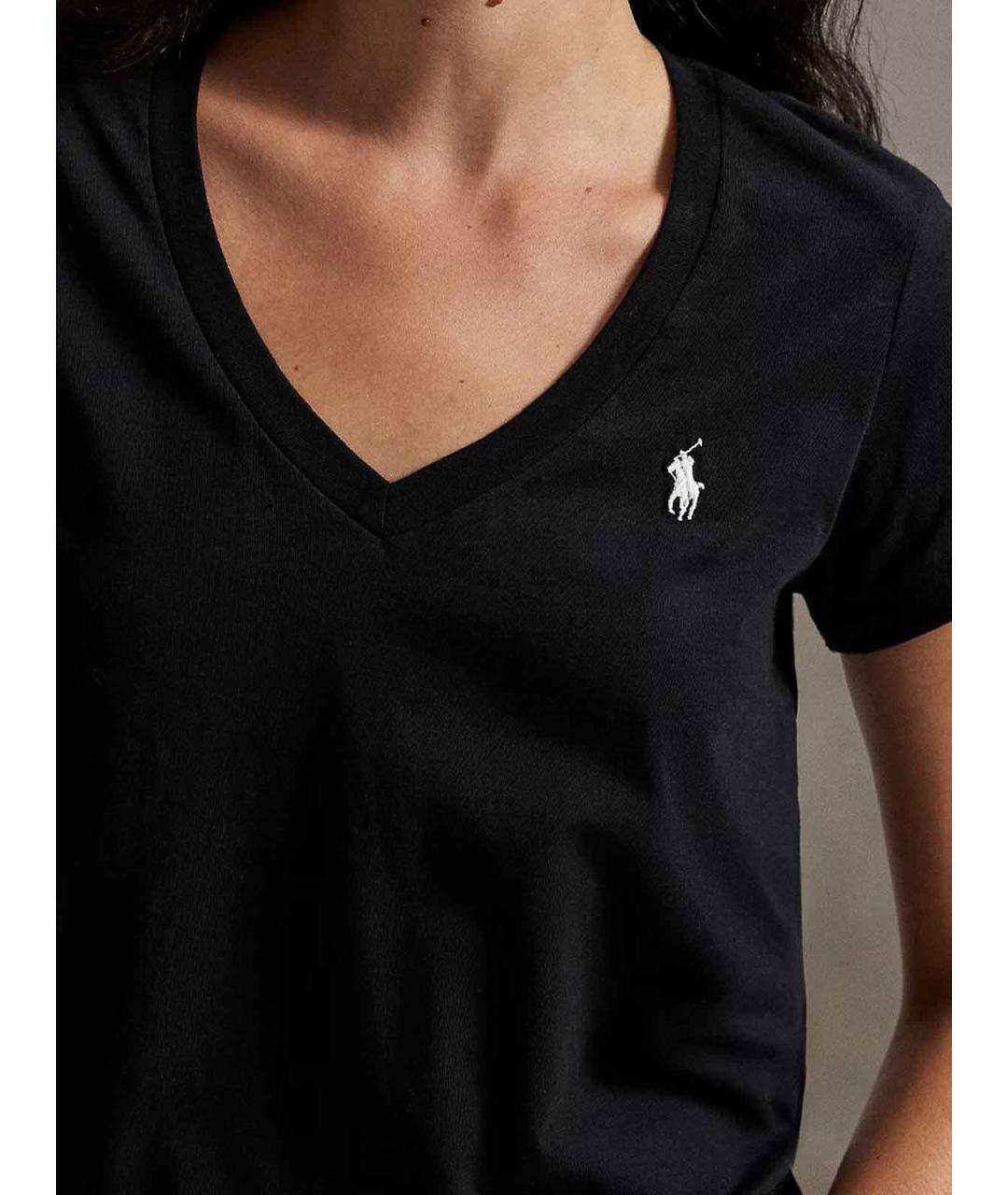 POLO RALPH LAUREN Черная хлопковая футболка, фото 5
