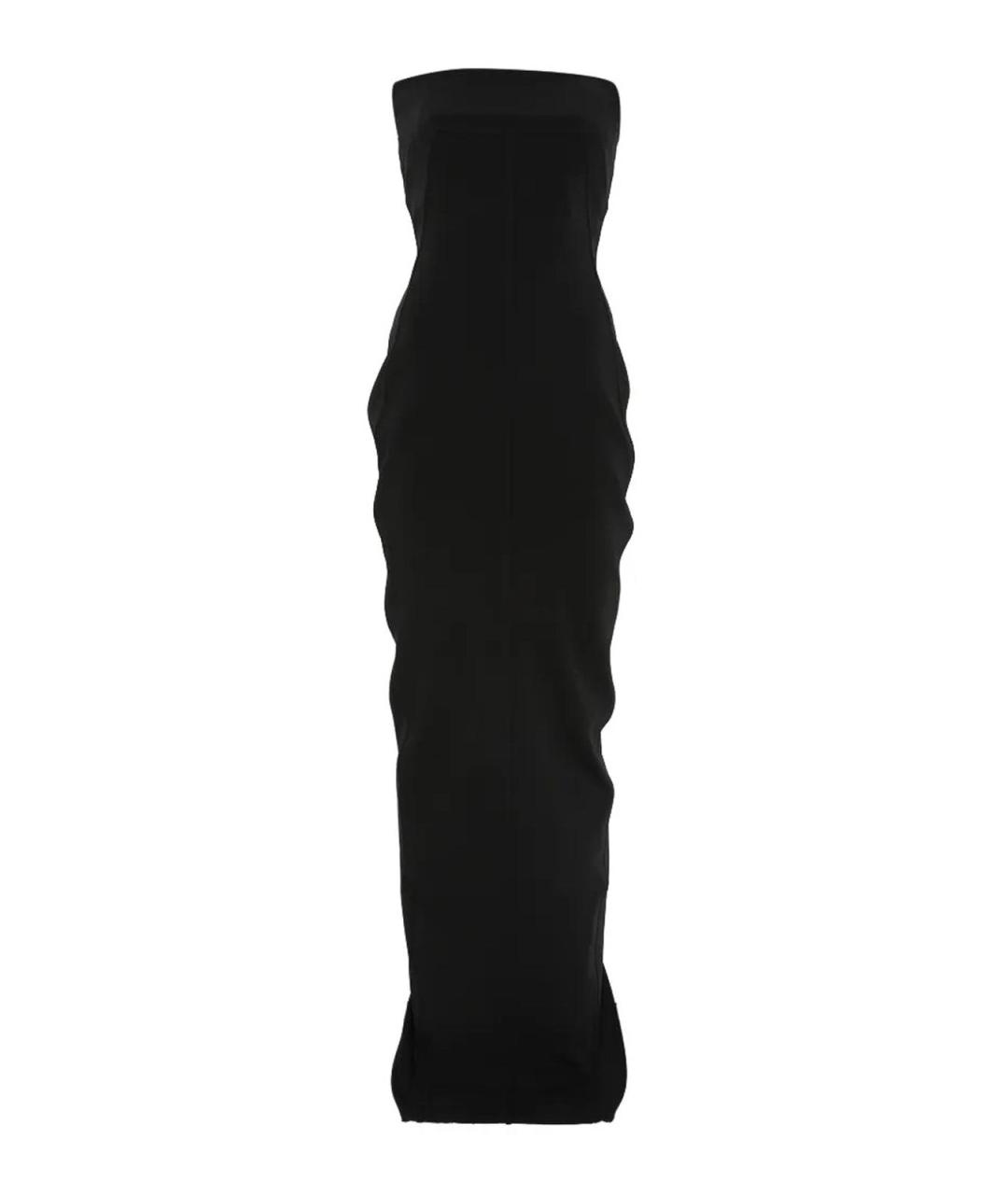 RICK OWENS Черное полиамидовое коктейльное платье, фото 1
