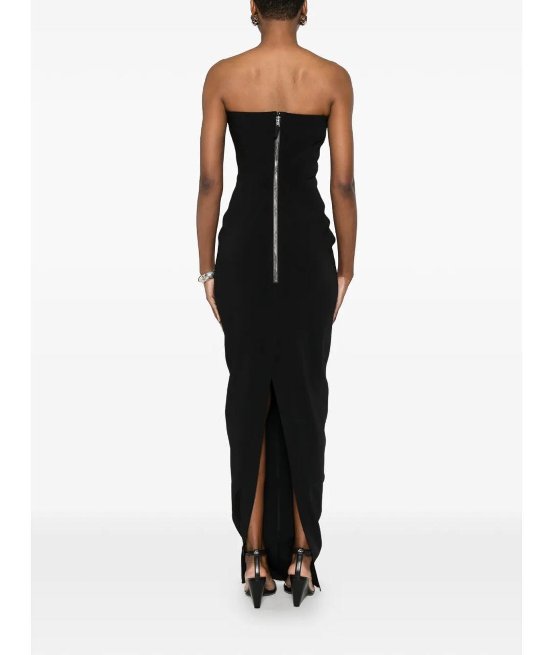 RICK OWENS Черное полиамидовое коктейльное платье, фото 4