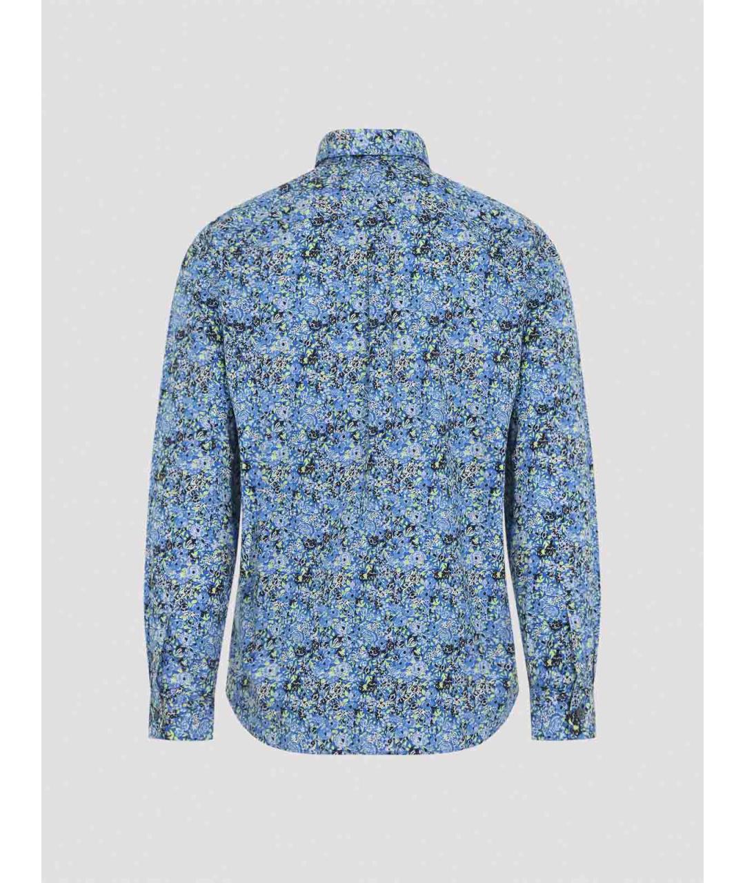 PAUL SMITH Синяя хлопковая кэжуал рубашка, фото 2