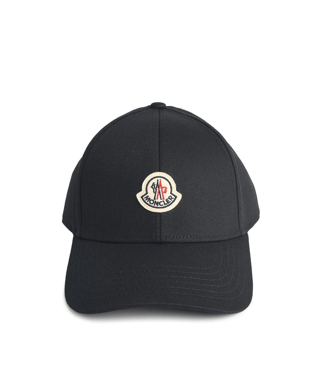 MONCLER Черная хлопковая кепка/бейсболка, фото 1