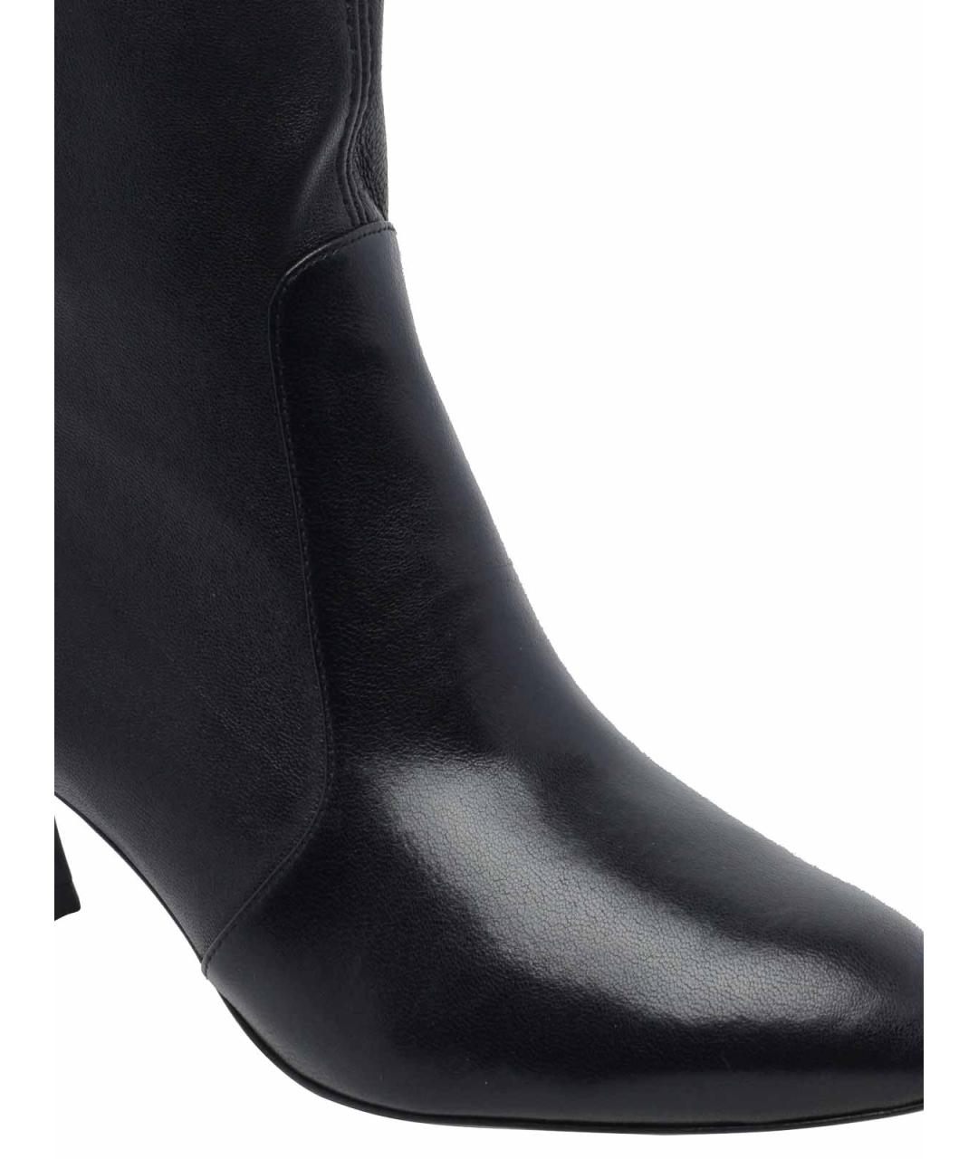 STUART WEITZMAN Черные кожаные ботильоны, фото 4