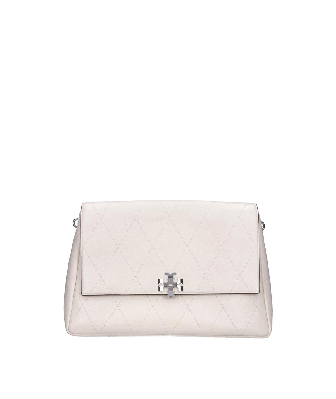 TORY BURCH Бежевая кожаная сумка через плечо, фото 1