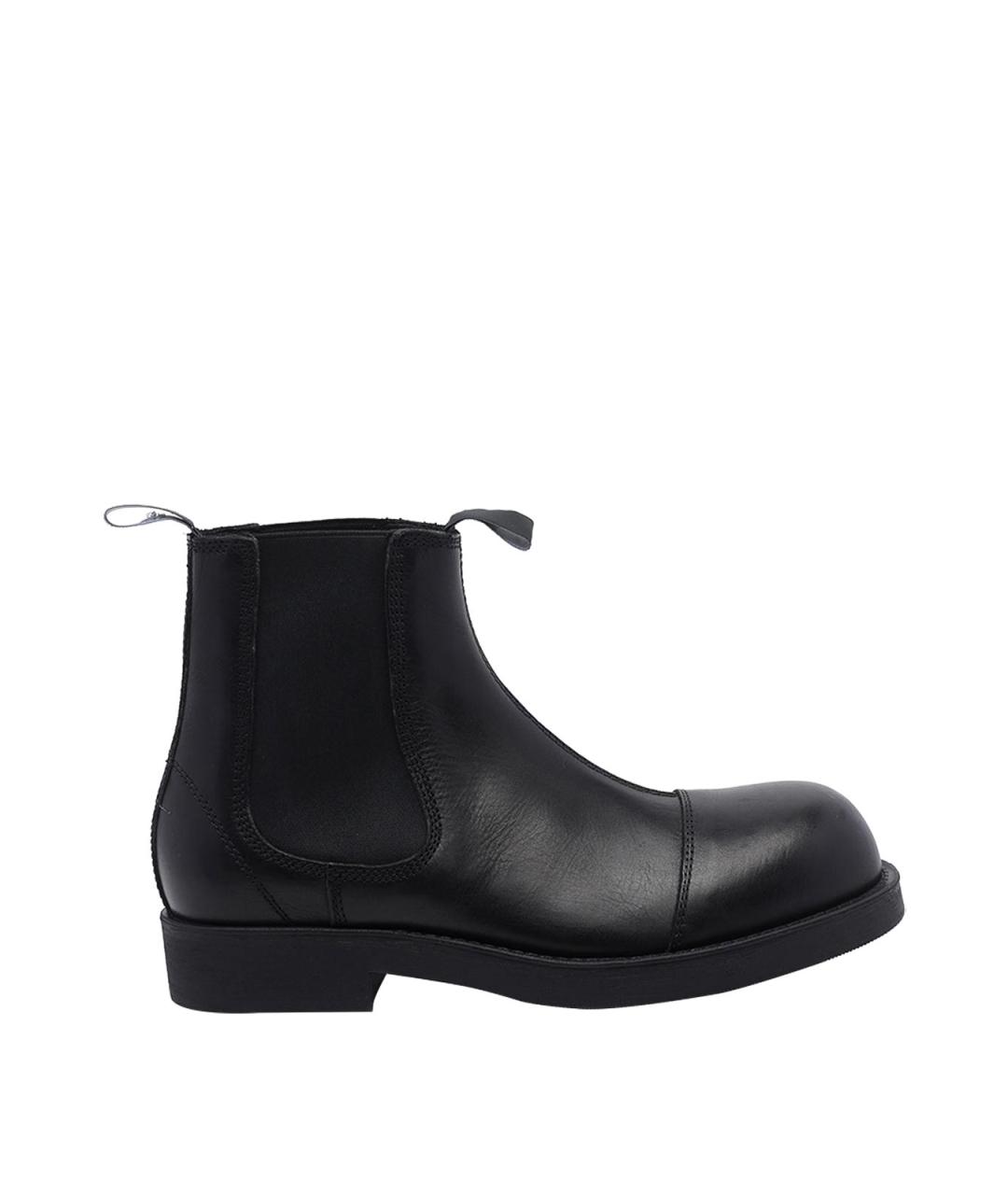 MM6 MAISON MARGIELA Черные кожаные высокие ботинки, фото 1