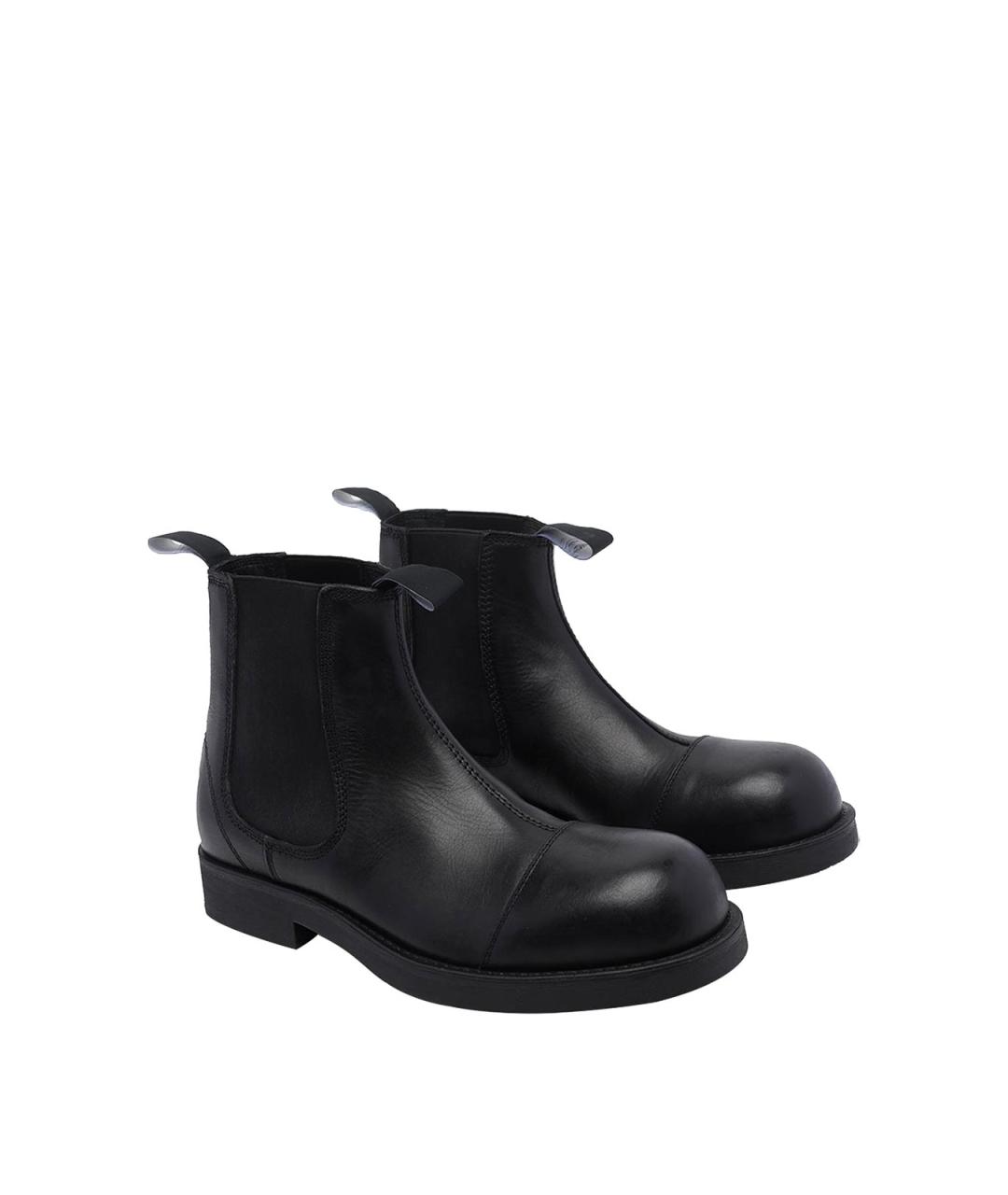 MM6 MAISON MARGIELA Черные кожаные высокие ботинки, фото 2