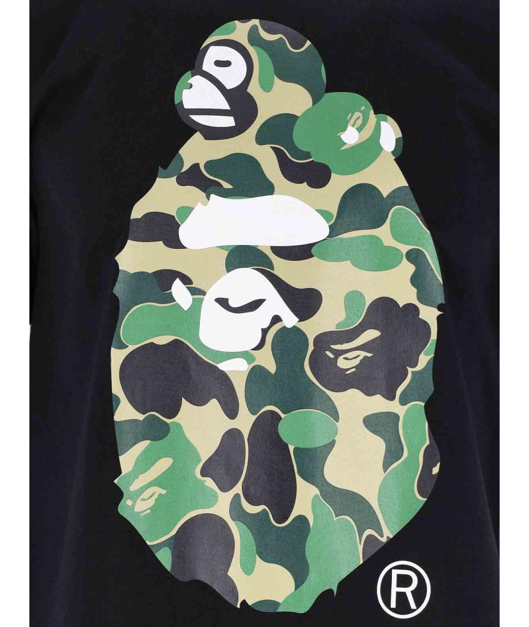BAPE Черная хлопковая футболка, фото 3