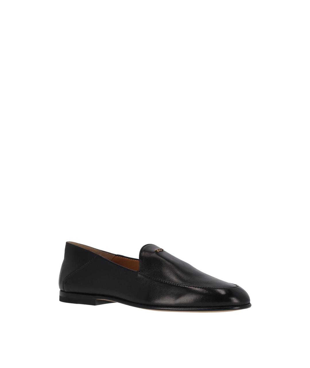 TOD'S Черные кожаные лоферы, фото 2