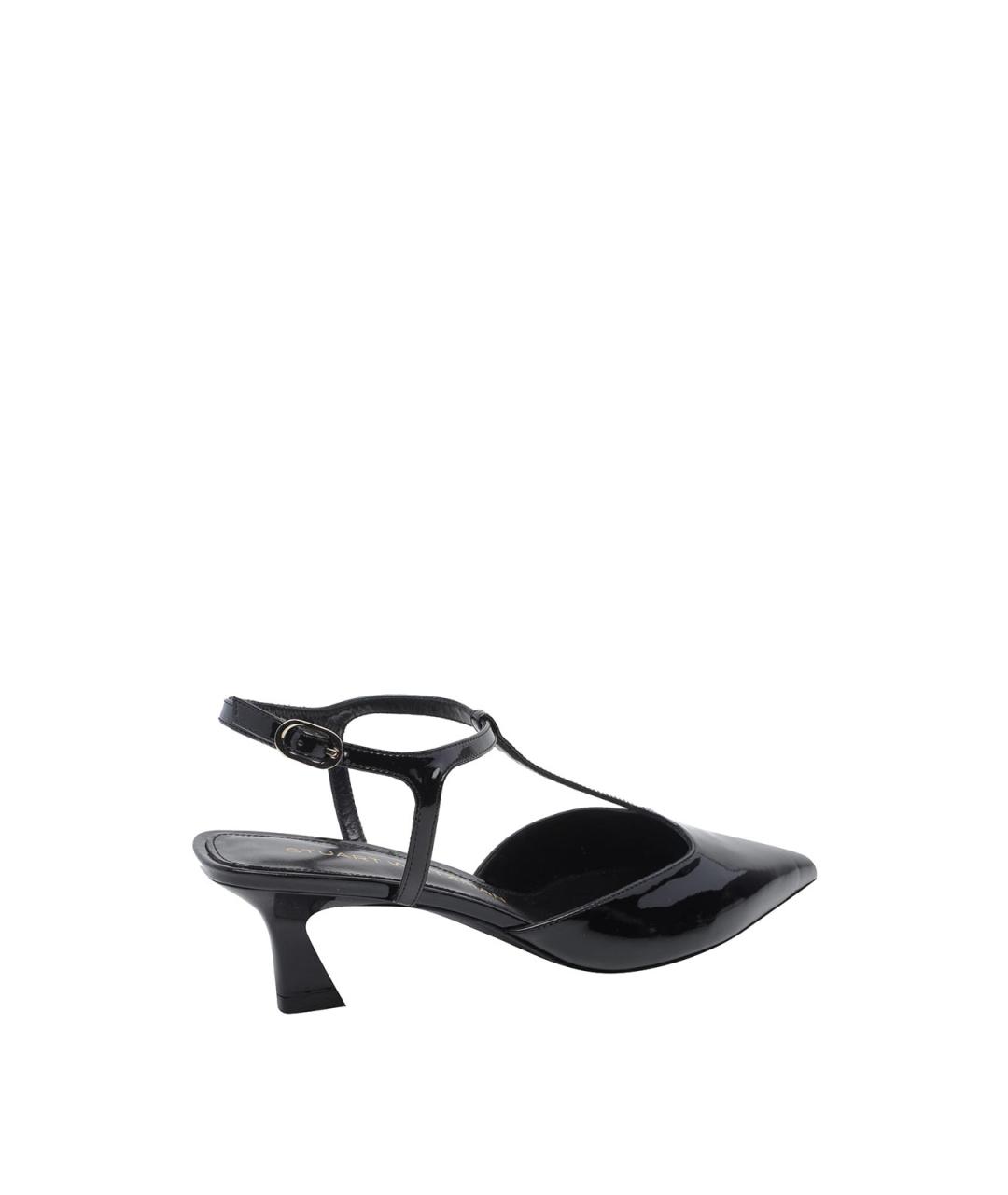 STUART WEITZMAN Черные кожаные туфли, фото 3