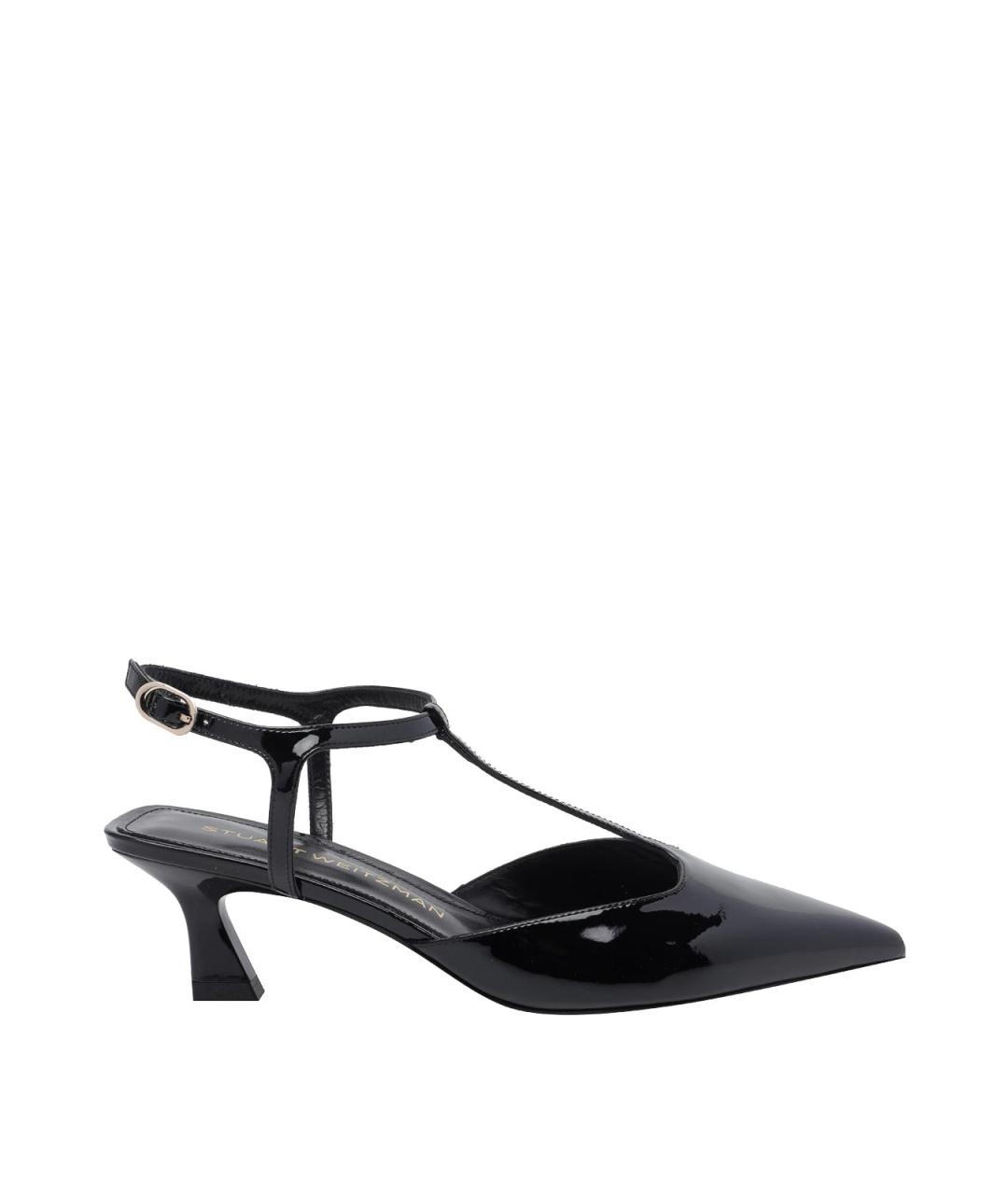 STUART WEITZMAN Черные кожаные туфли, фото 1