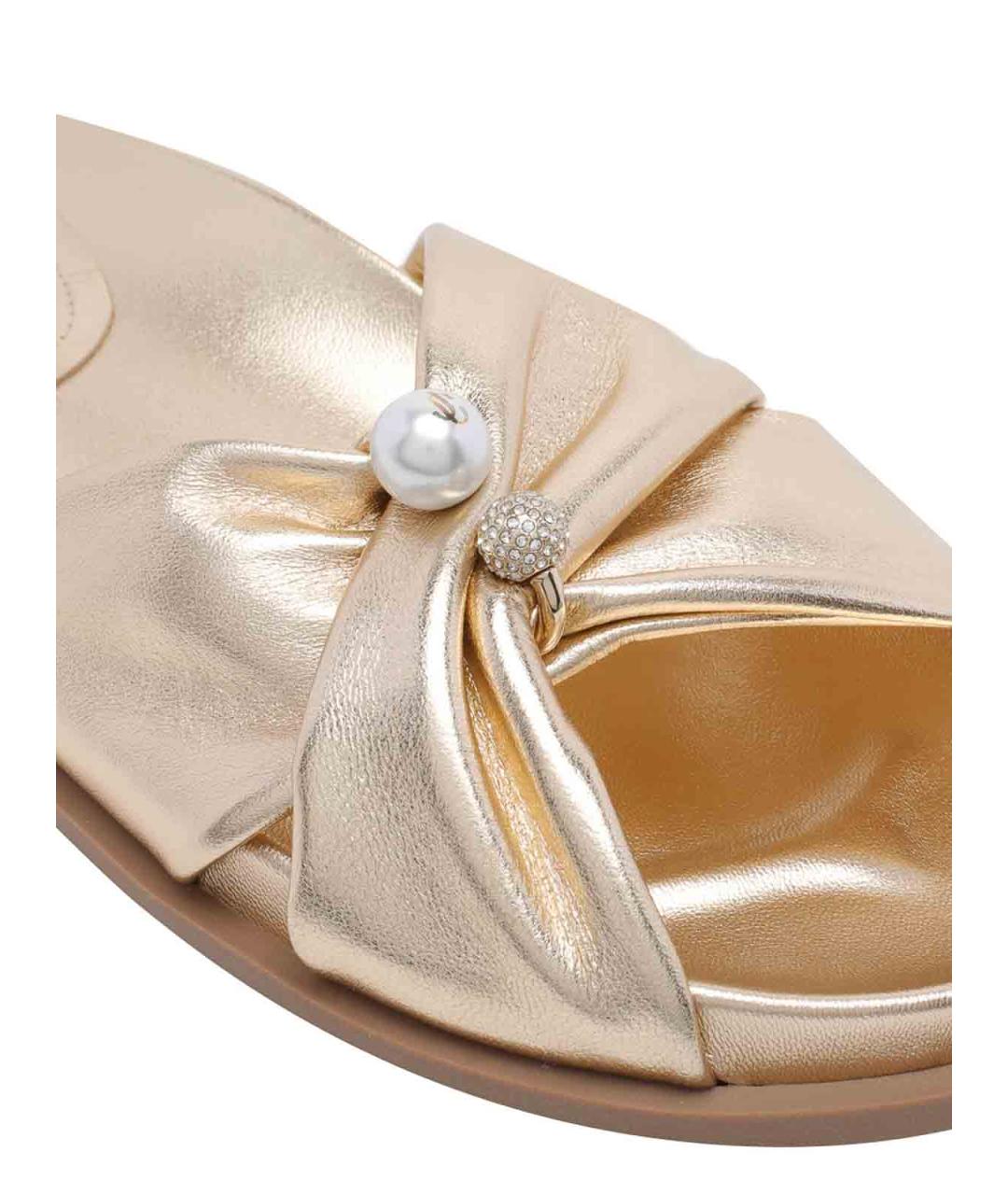 JIMMY CHOO Бежевые шлепанцы, фото 4
