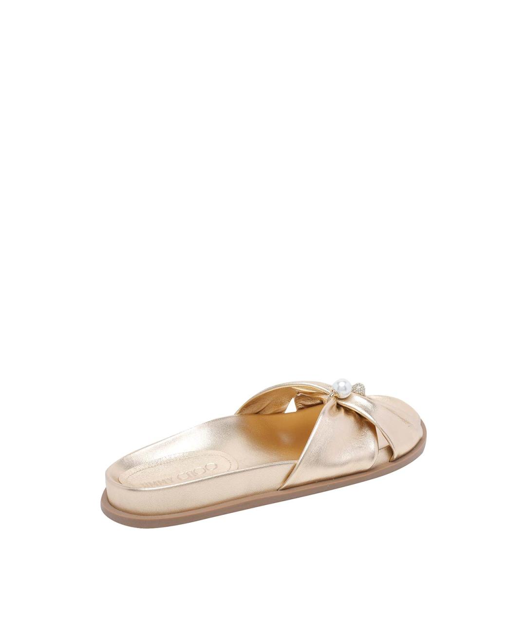 JIMMY CHOO Бежевые шлепанцы, фото 3