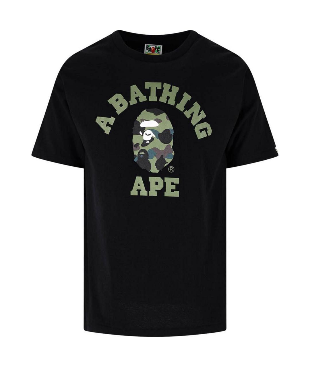 BAPE Черная хлопковая футболка, фото 1