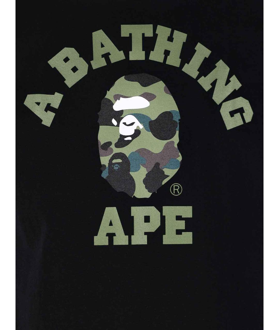 BAPE Черная хлопковая футболка, фото 3