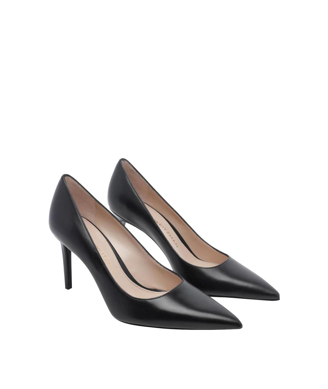 STUART WEITZMAN Черные кожаные туфли, фото 2