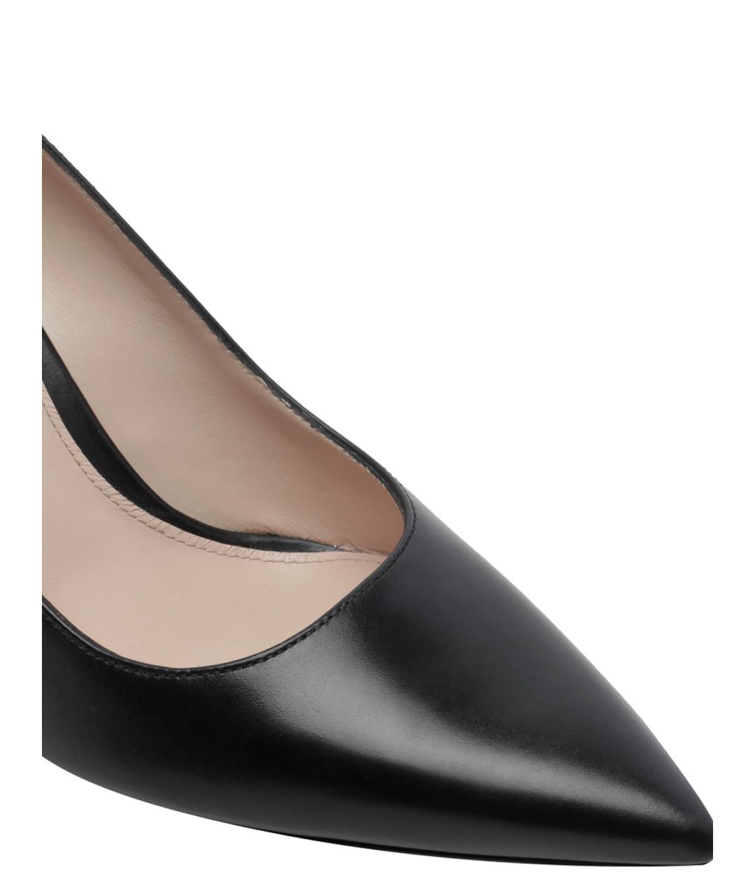 STUART WEITZMAN Черные кожаные туфли, фото 4