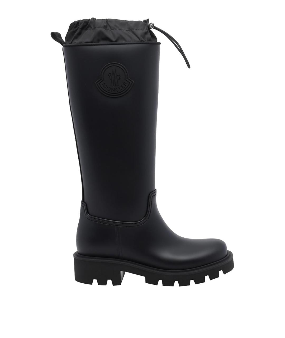 MONCLER Черные резиновые сапоги, фото 1