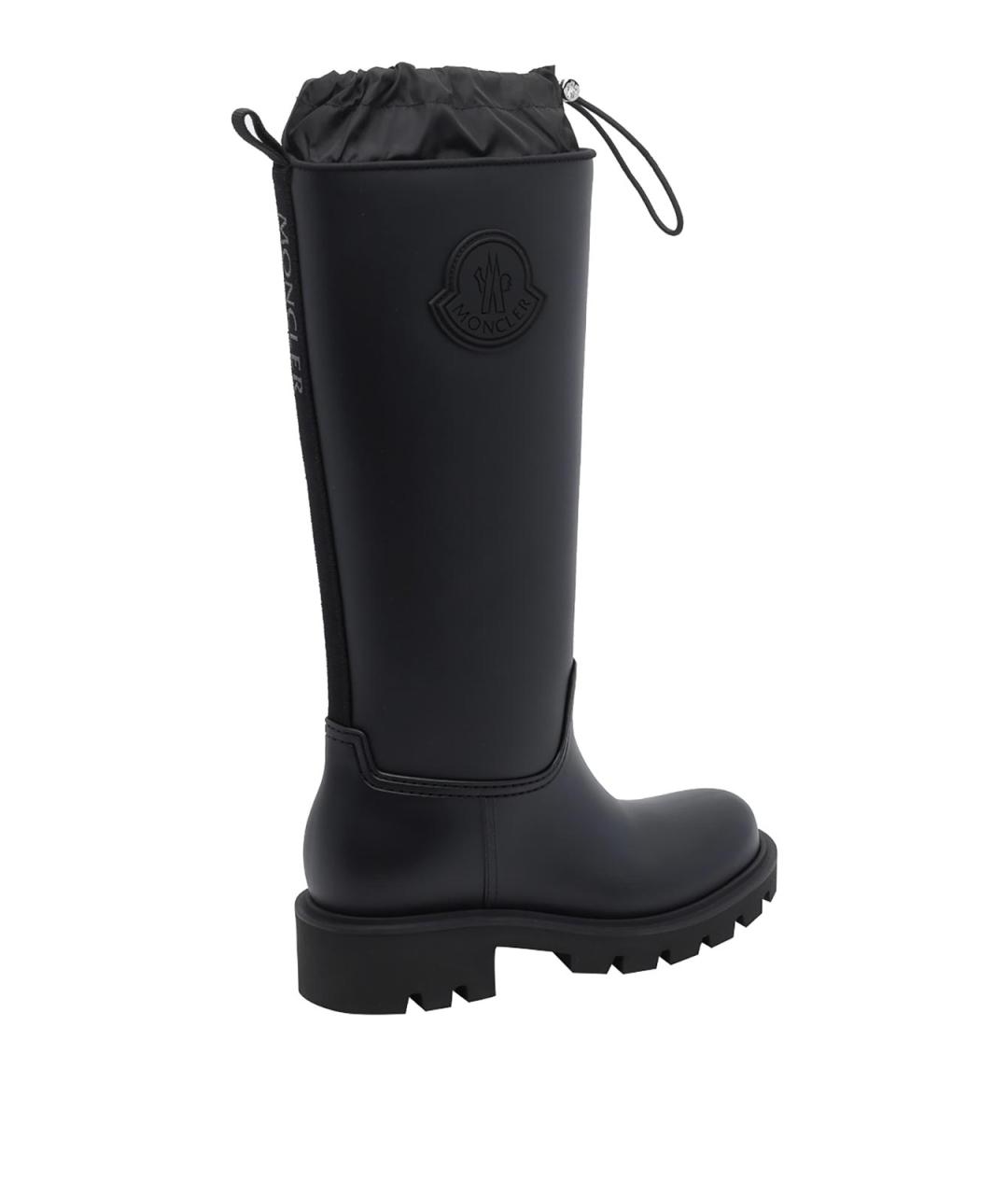MONCLER Черные резиновые сапоги, фото 3