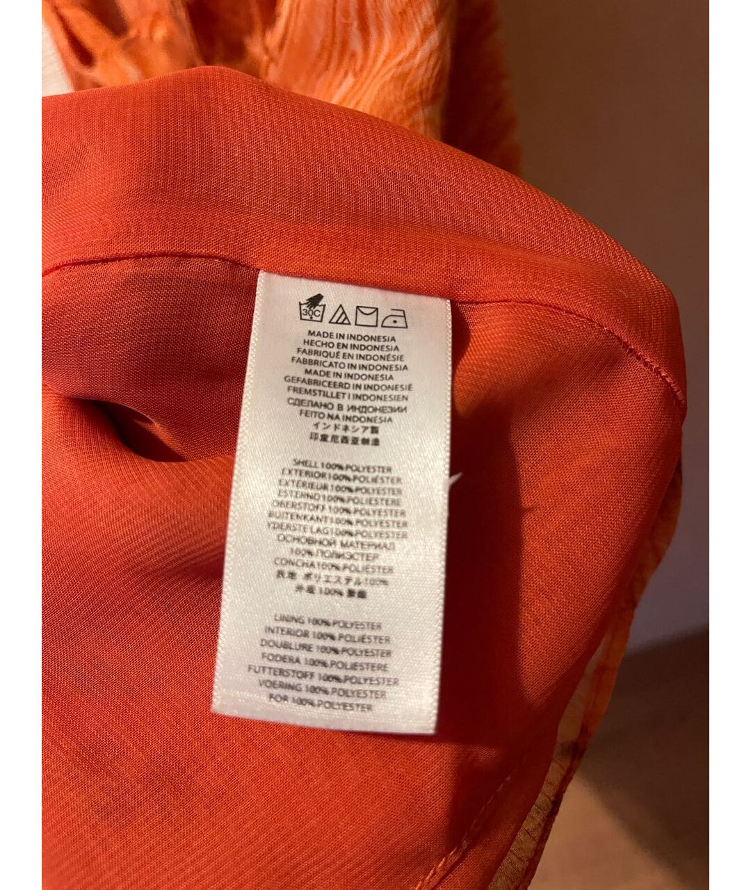 MICHAEL KORS Оранжевое полиэстеровое повседневное платье, фото 3