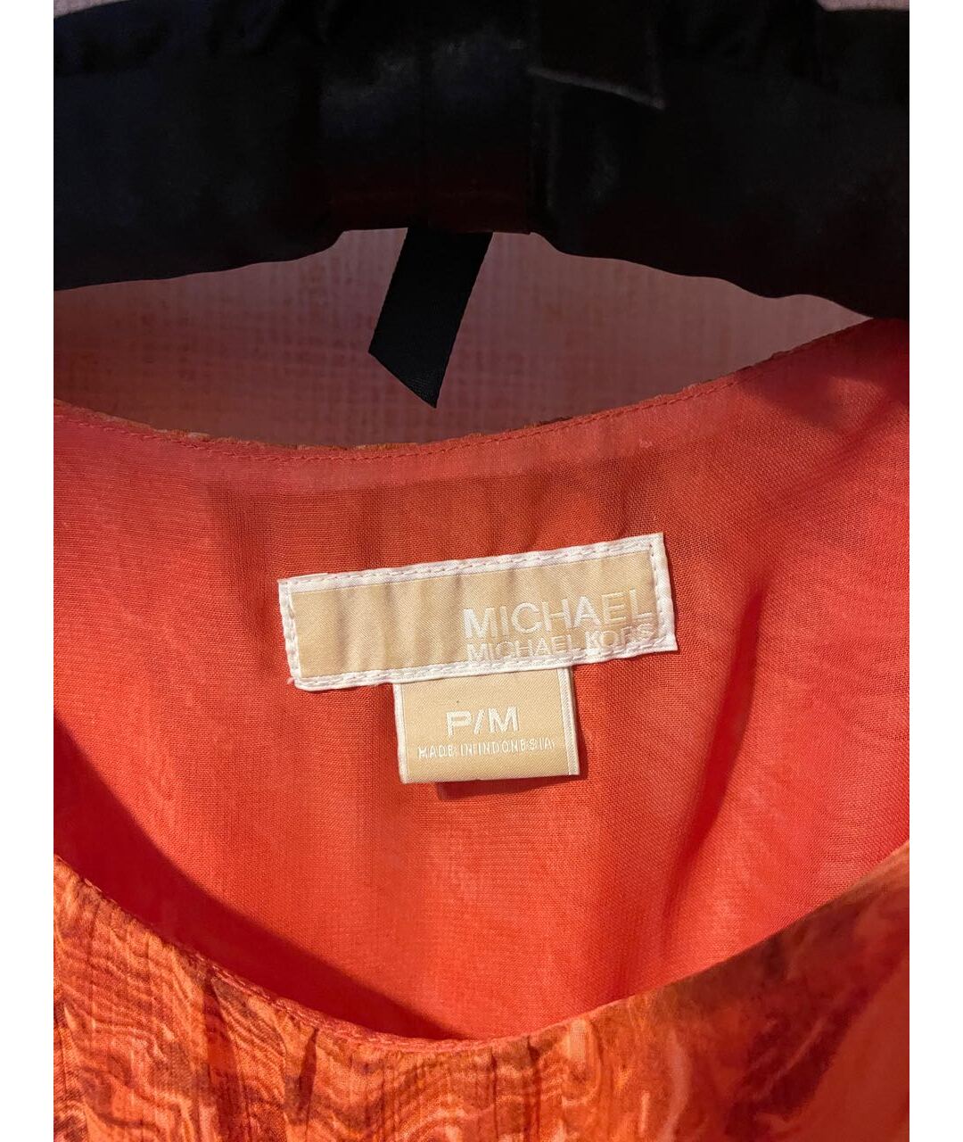MICHAEL KORS Оранжевое полиэстеровое повседневное платье, фото 2