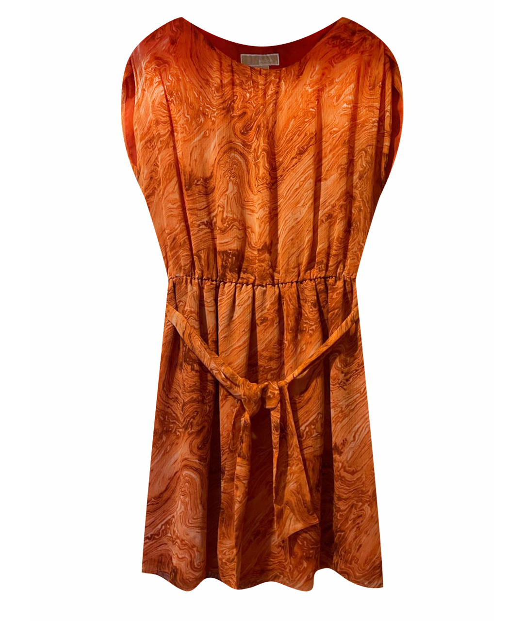 MICHAEL KORS Оранжевое полиэстеровое повседневное платье, фото 1