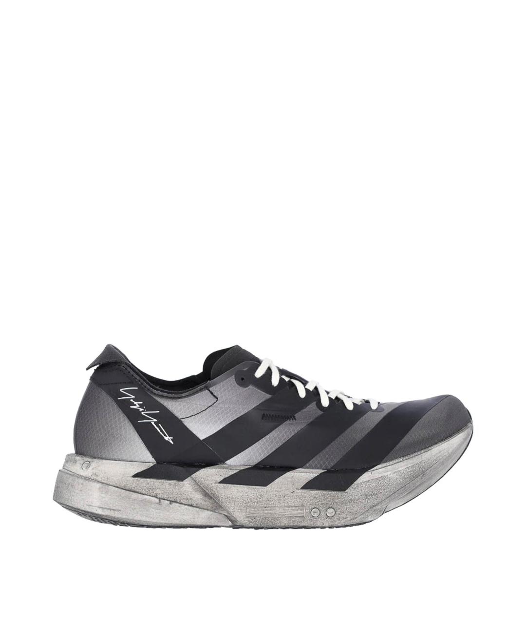 Y-3 Черные текстильные низкие кроссовки / кеды, фото 1