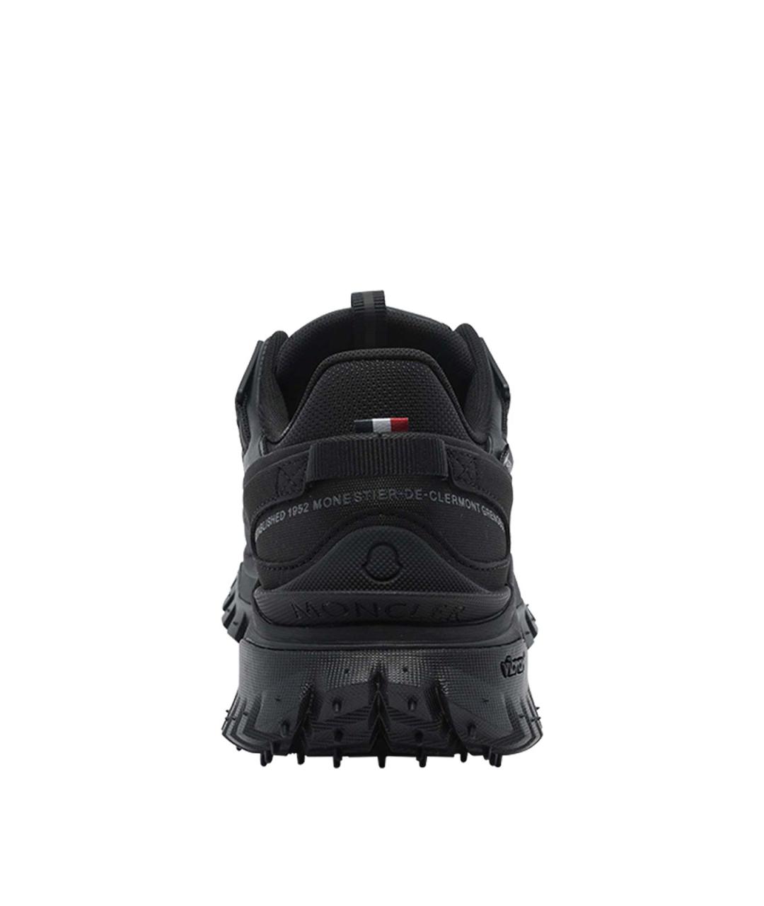 MONCLER Черные текстильные кроссовки, фото 4