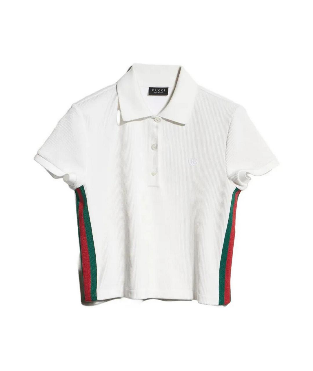 GUCCI Белая хлопковая футболка, фото 1