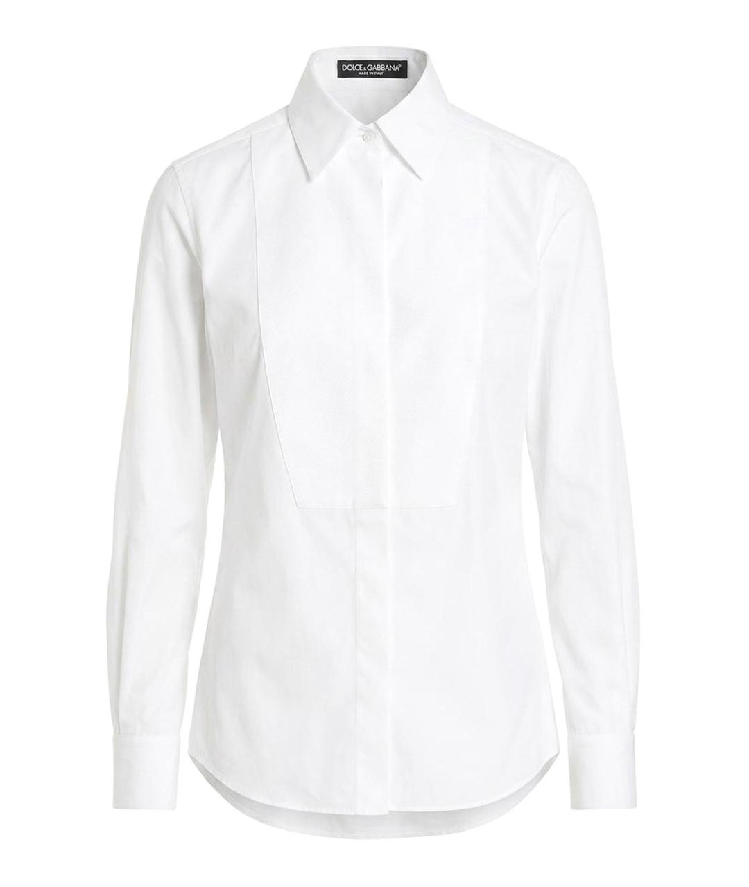 DOLCE&GABBANA Белая хлопковая рубашка, фото 1