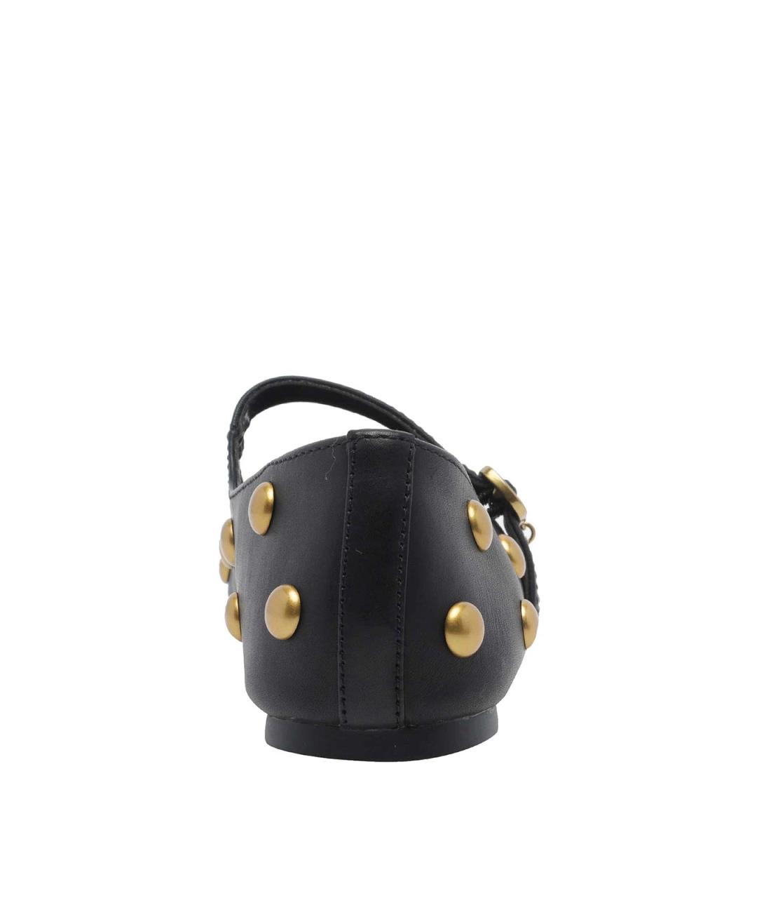 MICHAEL MICHAEL KORS Черные кожаные балетки, фото 4