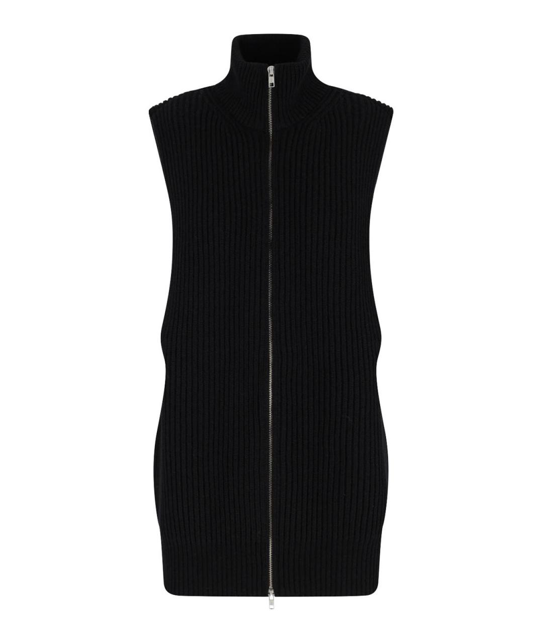 MM6 MAISON MARGIELA Черный шерстяной кардиган, фото 1