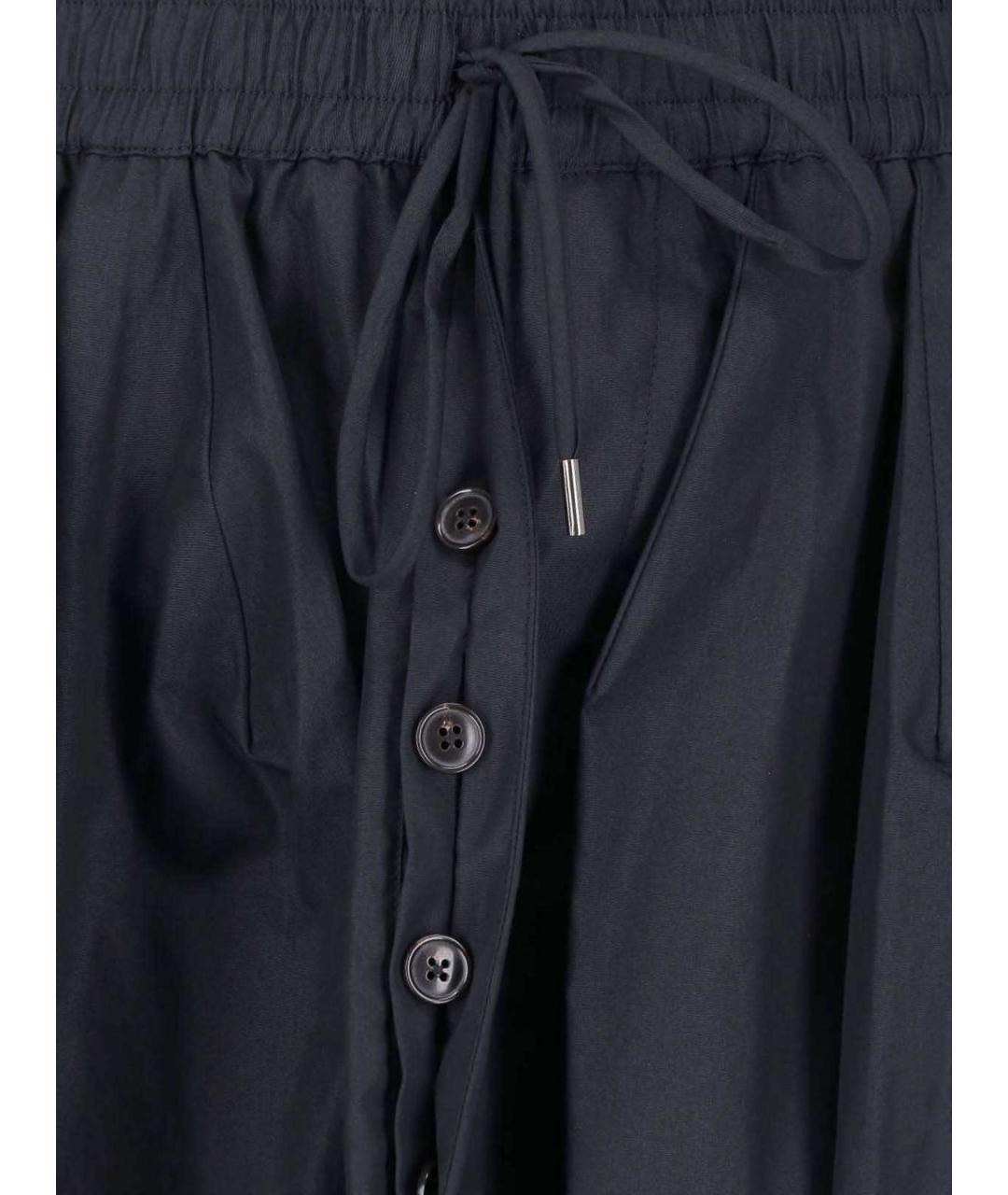VIVIENNE WESTWOOD Черные хлопковые повседневные брюки, фото 5