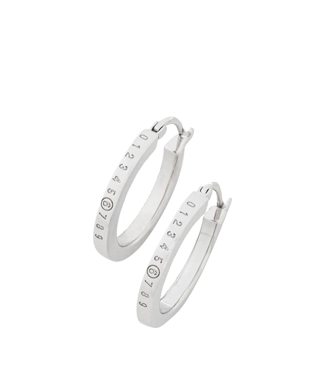 MM6 MAISON MARGIELA Серебряные серебряные серьги, фото 1