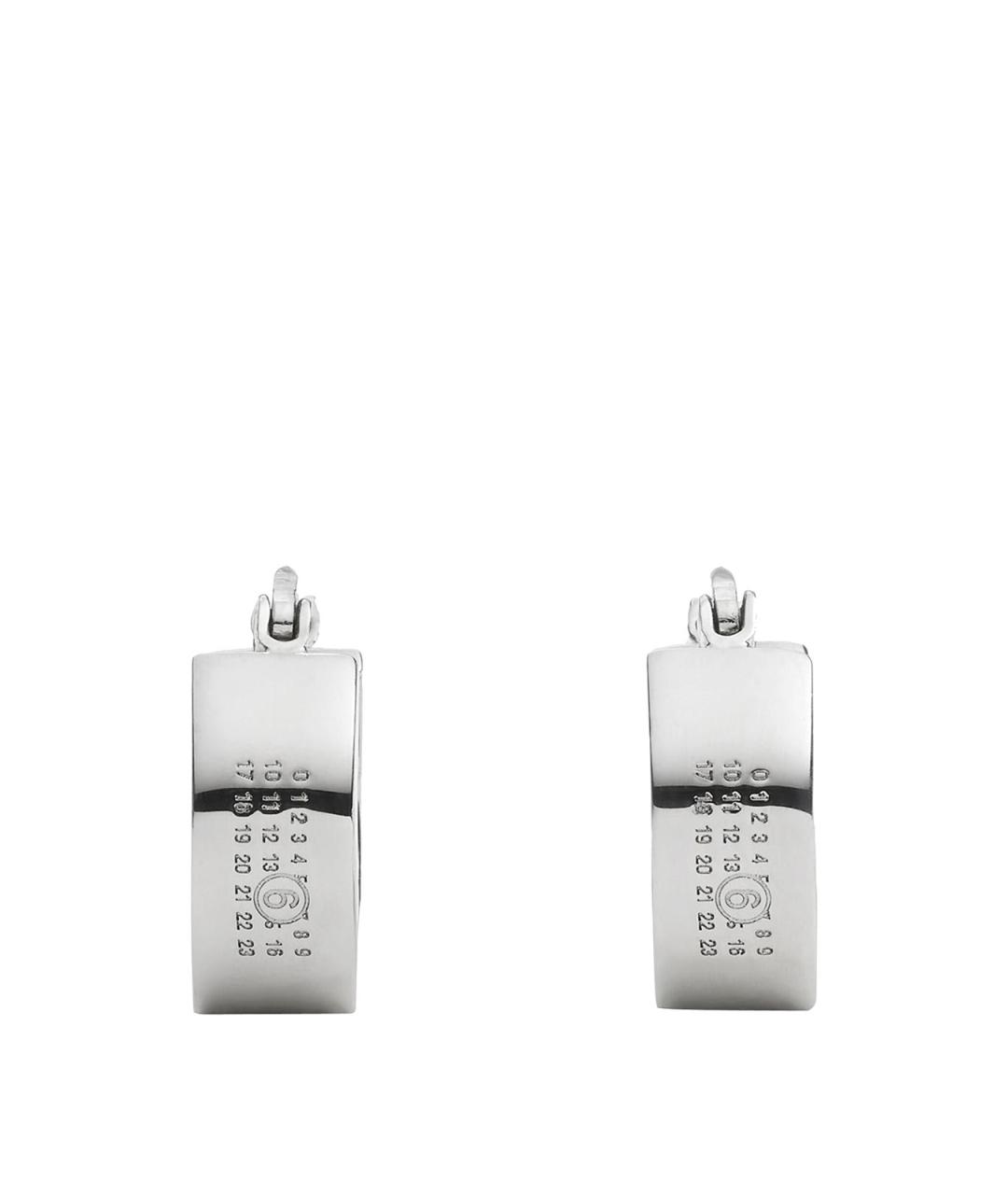 MM6 MAISON MARGIELA Серебряные серебряные серьги, фото 1