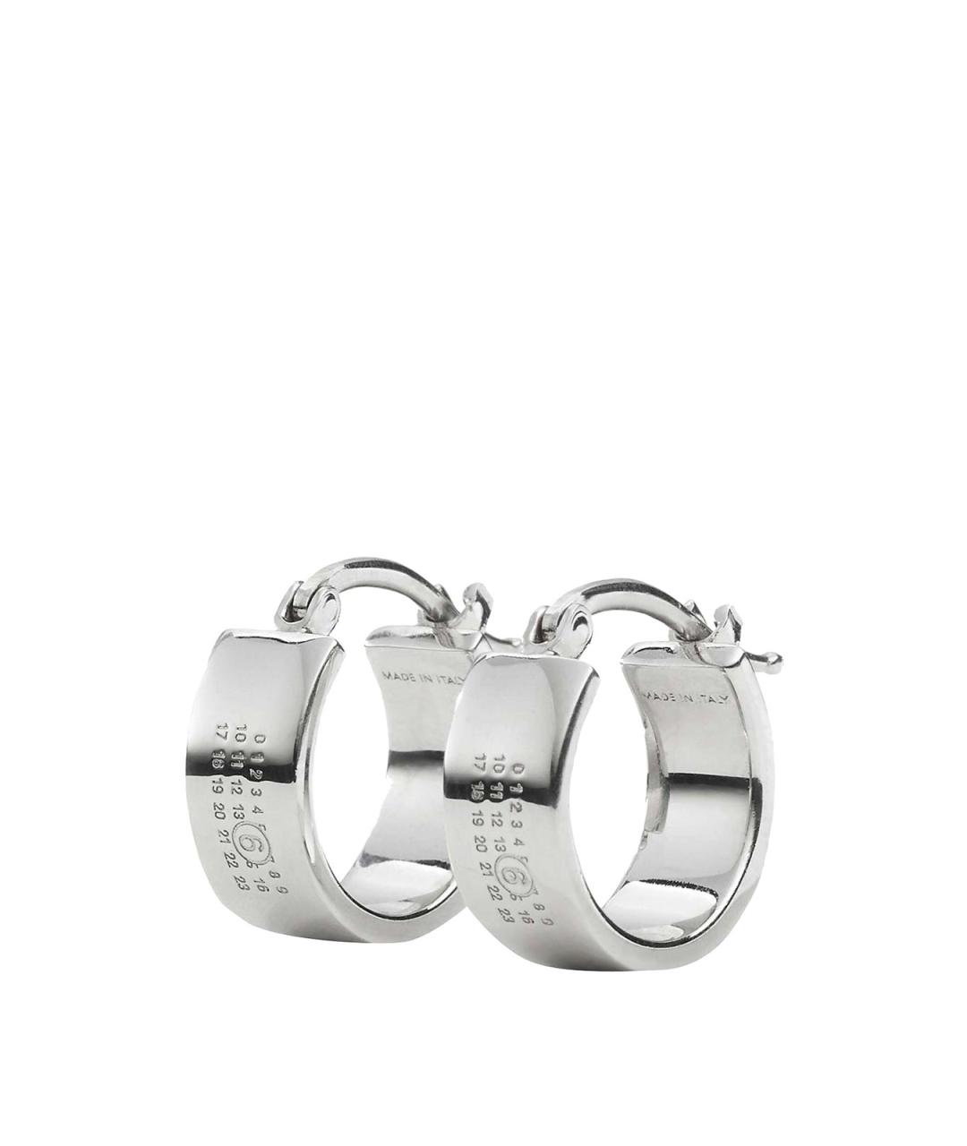 MM6 MAISON MARGIELA Серебряные серебряные серьги, фото 2