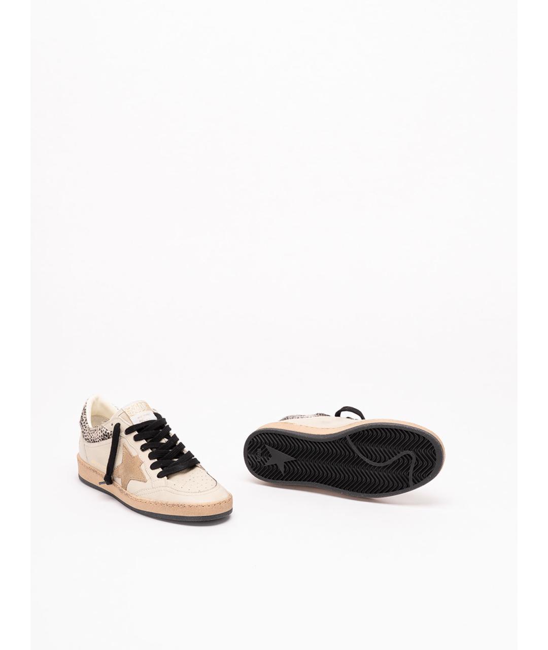 GOLDEN GOOSE Белые кожаные кеды, фото 4