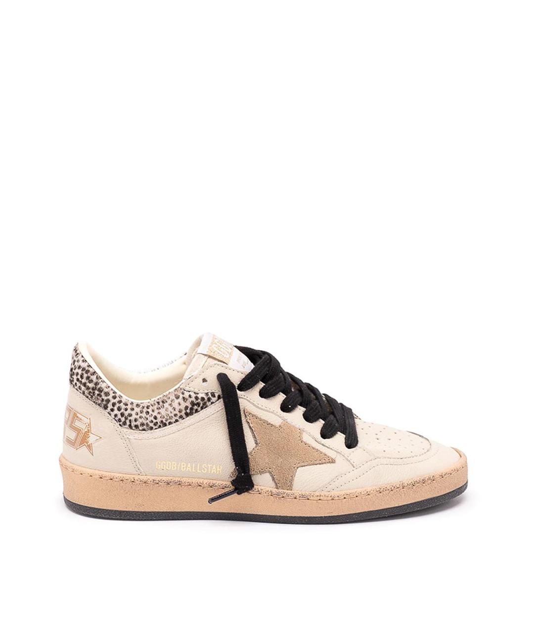 GOLDEN GOOSE Белые кожаные кеды, фото 1