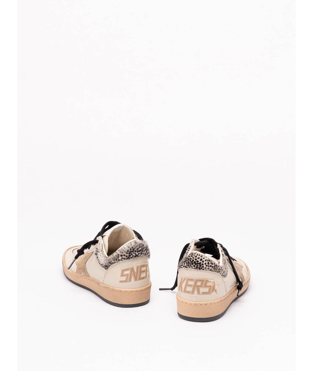 GOLDEN GOOSE Белые кожаные кеды, фото 3