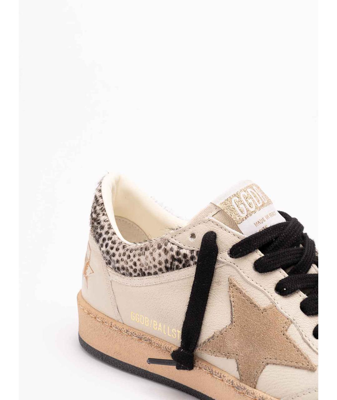GOLDEN GOOSE Белые кожаные кеды, фото 5