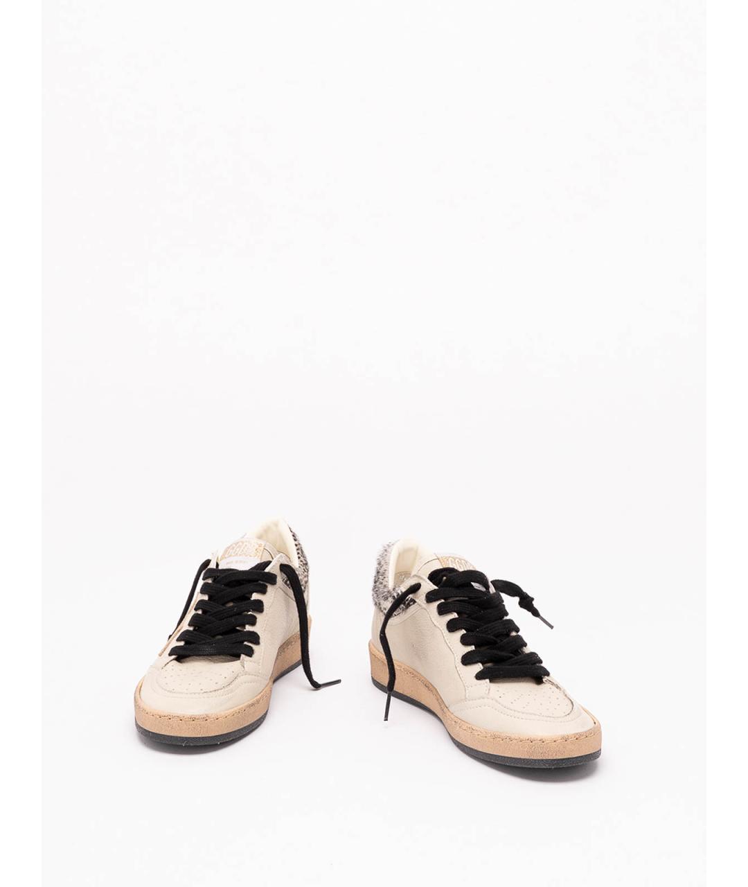 GOLDEN GOOSE Белые кожаные кеды, фото 2