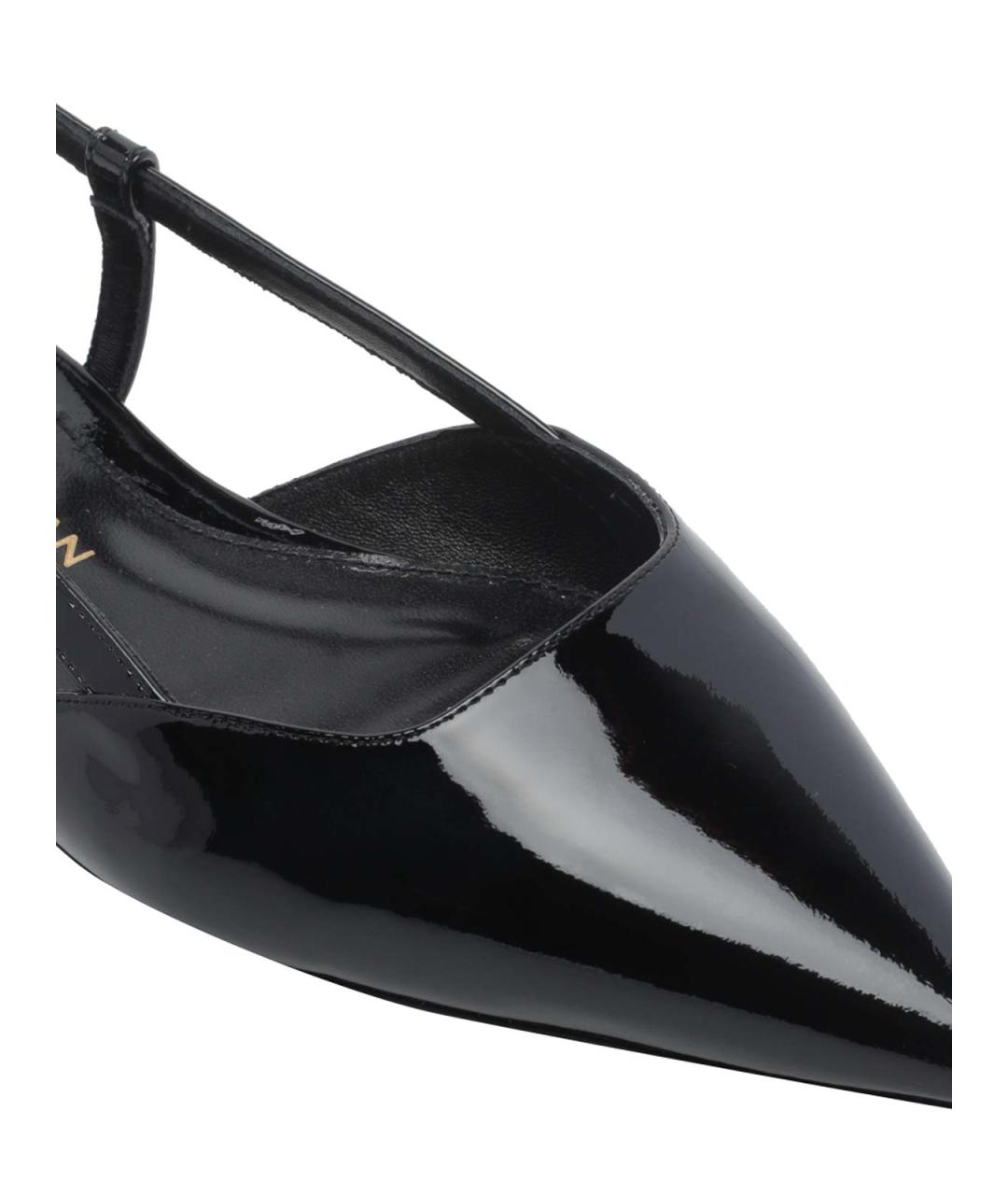 STUART WEITZMAN Черные кожаные босоножки, фото 4
