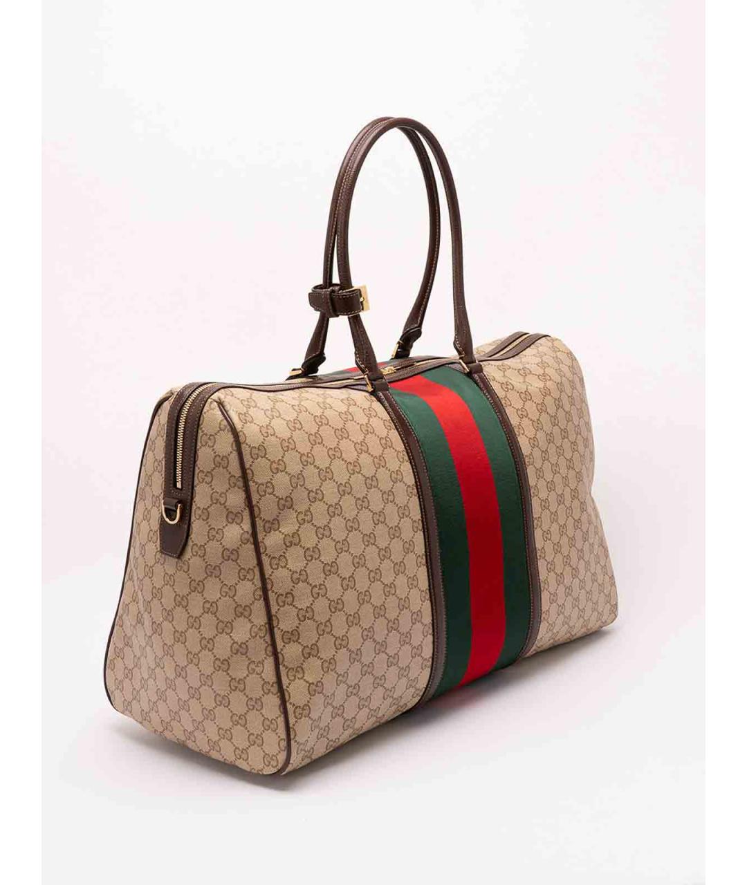 GUCCI Бежевая канва сумка тоут, фото 3