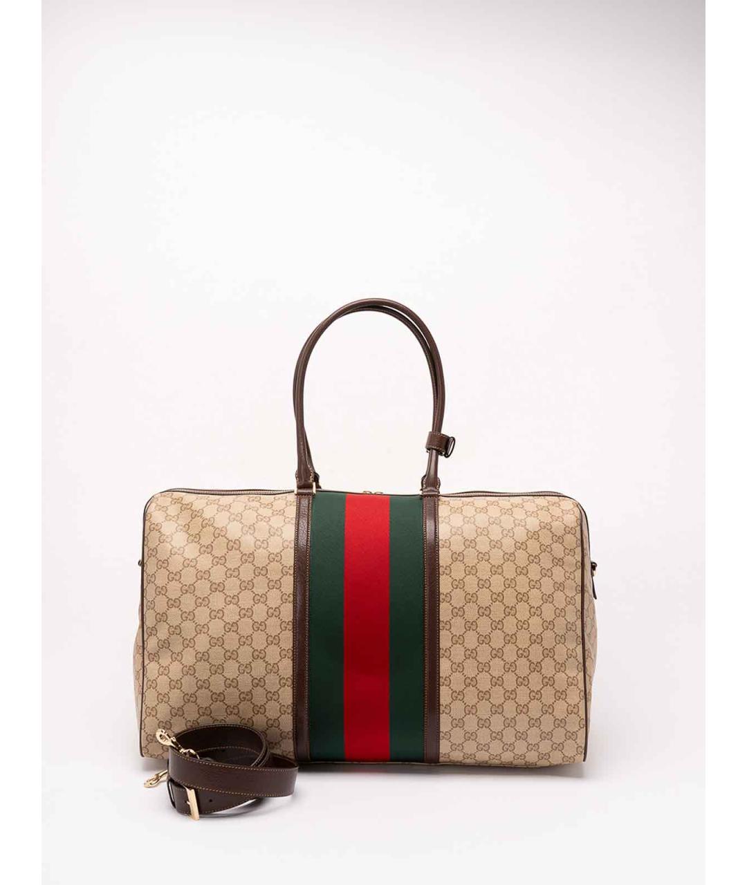 GUCCI Бежевая канва сумка тоут, фото 2