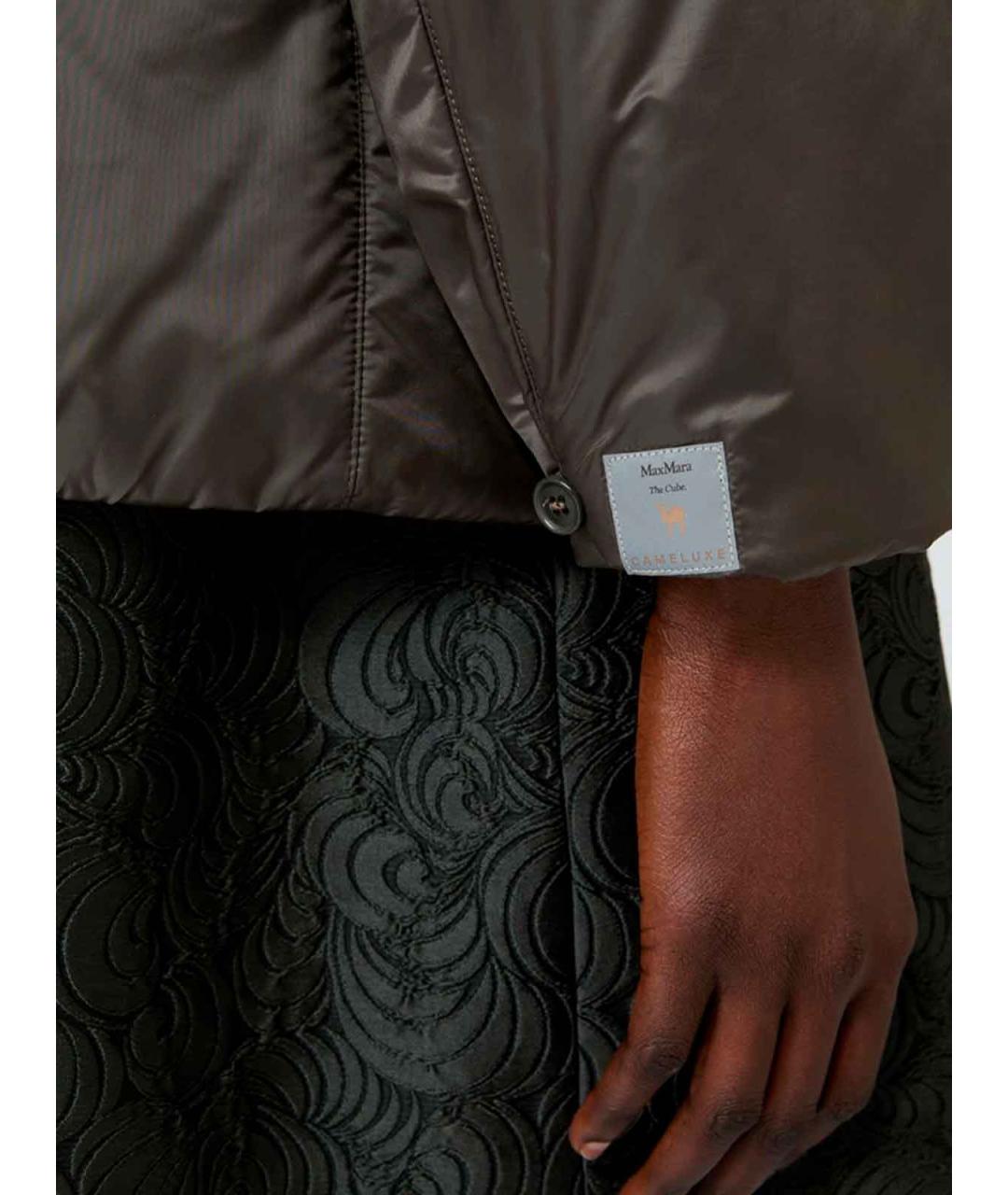 MAX MARA Хаки полиэстеровая куртка, фото 6