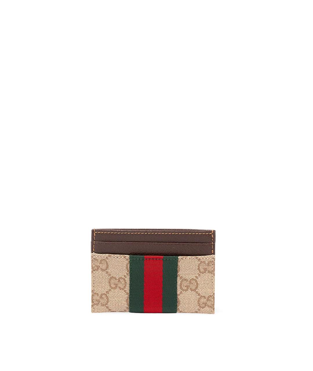 GUCCI Коричневый кардхолдер, фото 1