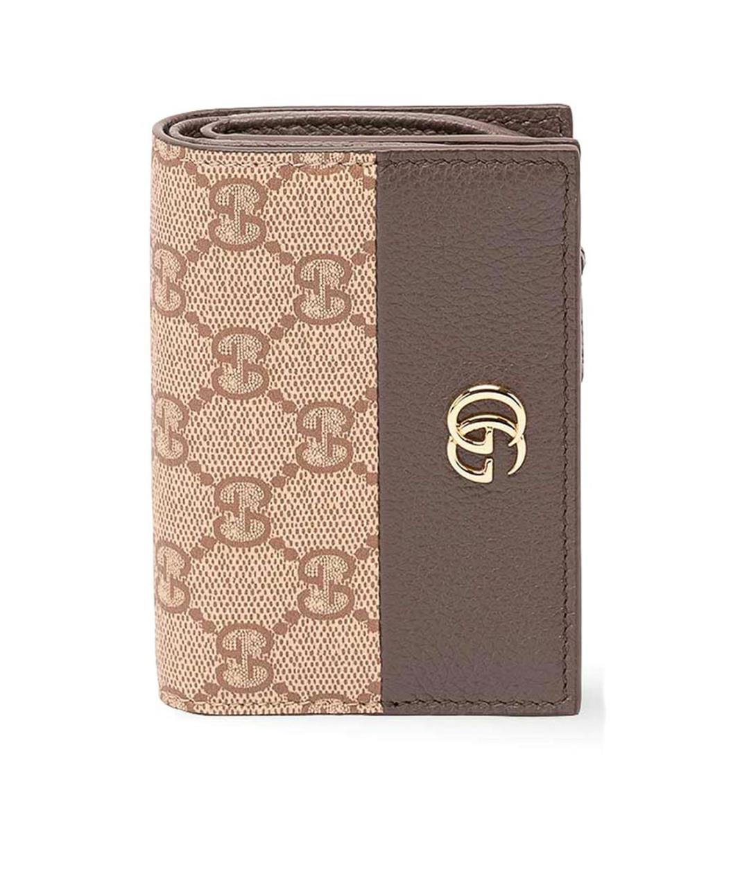 GUCCI Коричневый кожаный кошелек, фото 1