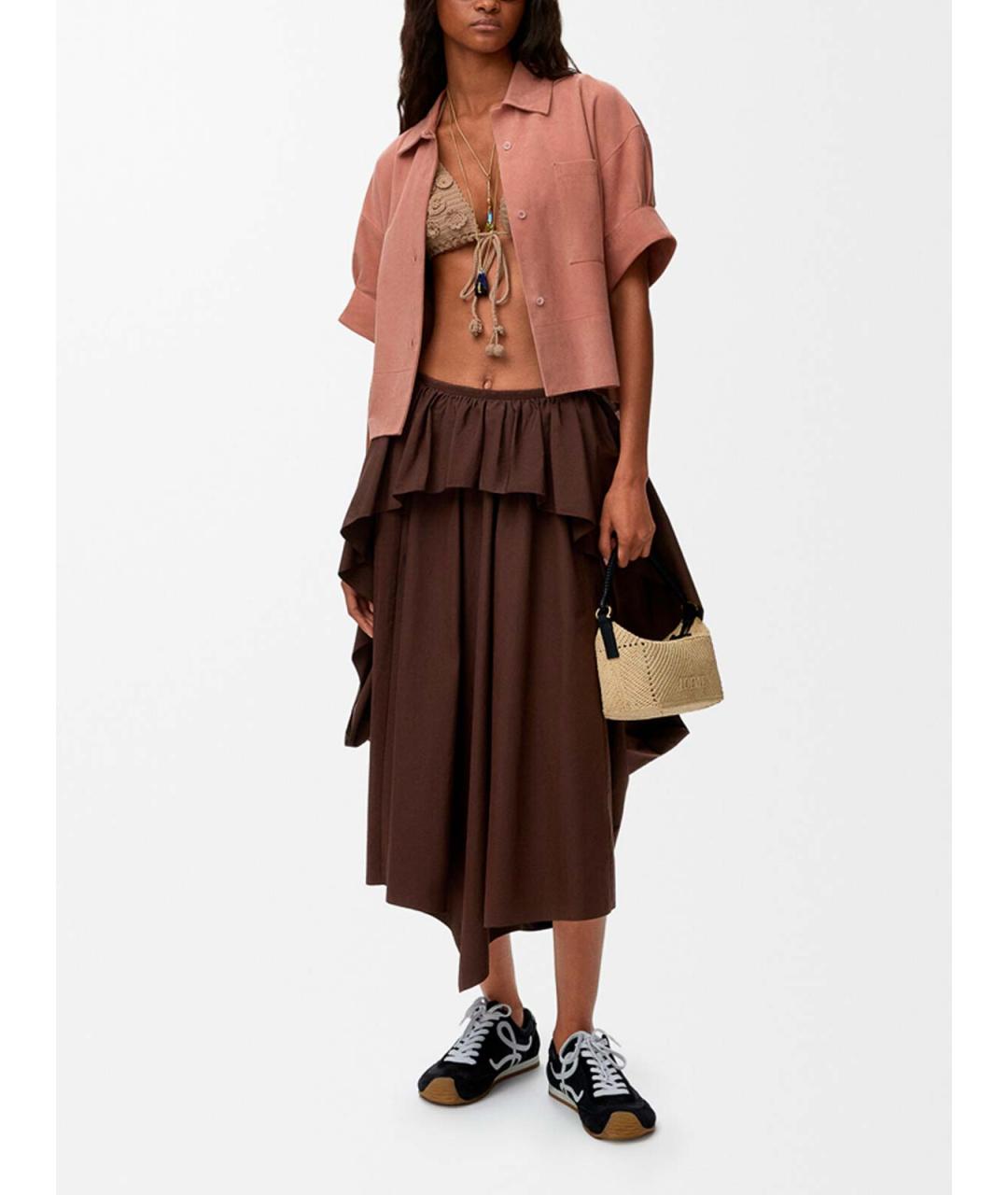 LOEWE Розовая замшевая рубашка, фото 3