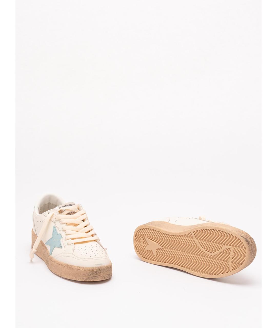 GOLDEN GOOSE Белые кожаные кеды, фото 4