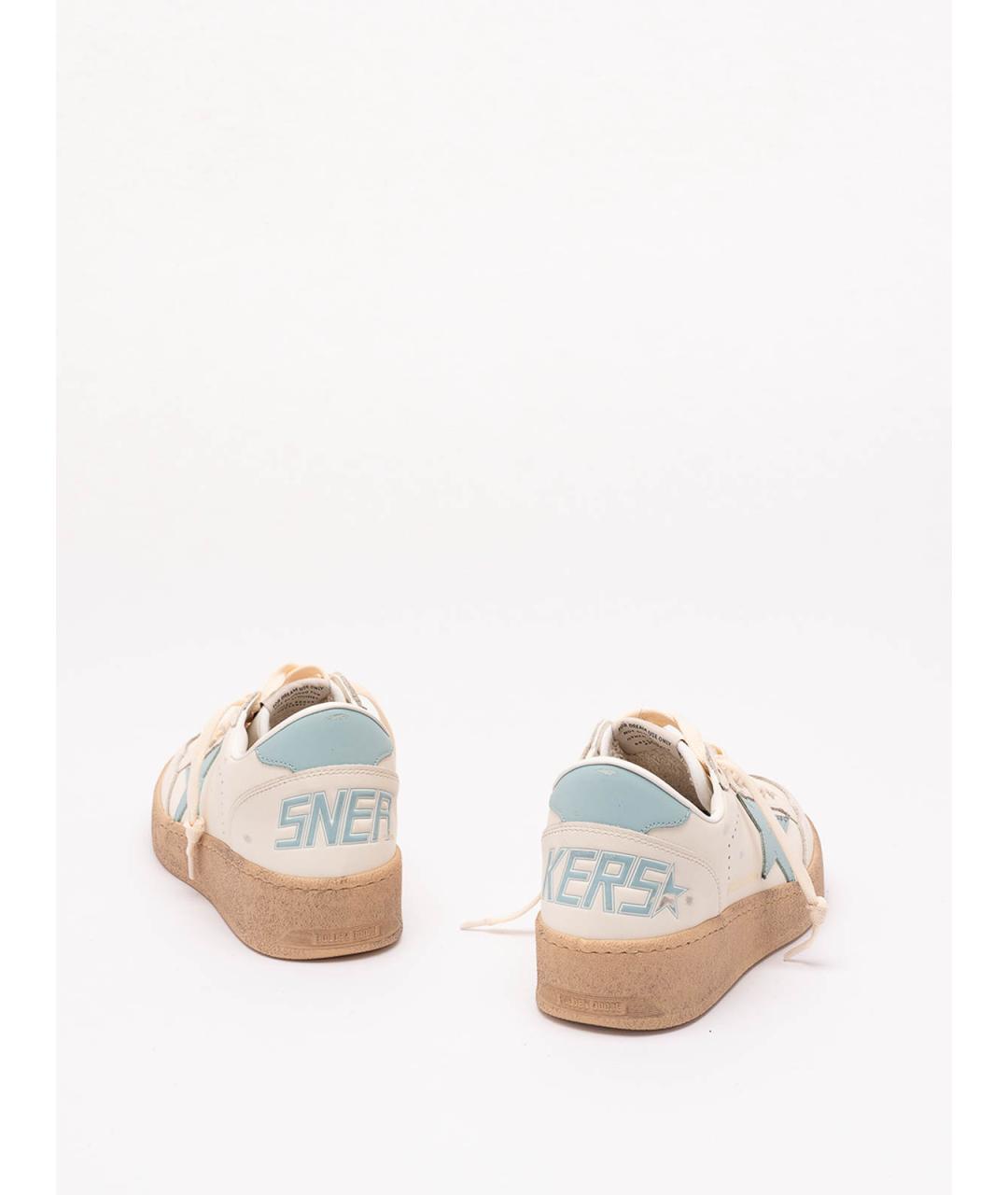 GOLDEN GOOSE Белые кожаные кеды, фото 3